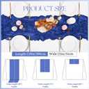 YMHPRIDE 16 Pack Royal Blue Table Runner 20x120in Cheesecloth Table Runner | Boho Cheese Cloth Table Runner Long Semi Sheer Gauze Table Runner for Wedding Birthday Party Bridal Shower Decoration