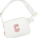 Birthday Gifts for 4 5 6 7 8 9 10 11 12 13 Year Old Girls,Gifts for Teens Kids Daughter Sister Her,Two Way Zipper Crossbody Bag Fanny Pack Belt Bag Cute Trendy Stuff - Cream, C