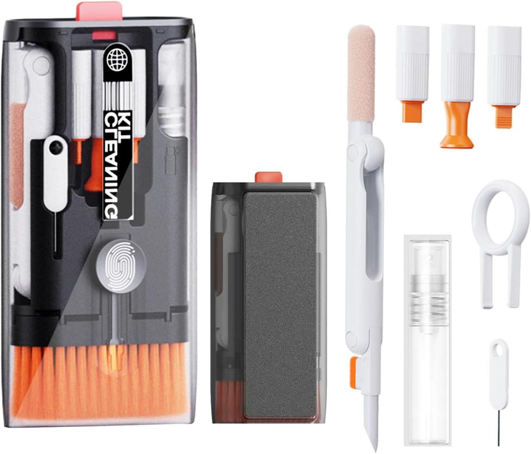 Keyboard Cleaning Kit All in 1 Keyboard Cleaner,Laptop Computer Screen Cleaning Brush, Cleaning Pen for Airpods, Gaming PC Accessories Electronics Clean Tool,Cleaning Kit for iPhone/iPad/Monitor