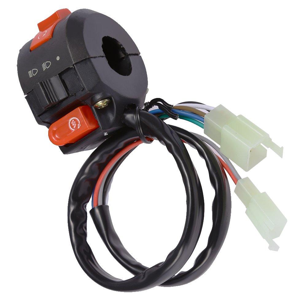 Anxingo Left Handlebar Start ATV Kill Light Starter Switch Fit for 50cc 70cc 90cc 110cc 125cc Chinese Taotao Sunl Roketa