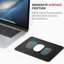 MROCO Mouse Pad [30% Larger] with Anti-Fray Stitched Edges, Premium-Textured Waterproof Surface, Non-Slip Rubber Base, Computer & Gaming Mouse Mat for Laptop, Office & Home, 8.5 x 11 in, Black