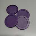 Replacement Lids fits Pyrex 1-Cup (4" Smallest Size) Glass Food Storage Container Bowls, 4-Inch Plastic Round Lids Covers for Pyrex 7202-PC, Airtight & Leakproof (4-Pack, Fuchsia)