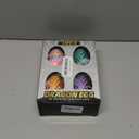 8" 3D Printed Dragon Eggs, Mystery Crystal Dragon Egg for Easter Basket Stuffers, Unique Easter Toys & Decor, Fantasy Tabletop Decor for Kids & Collectors (4 Pack)