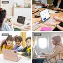 D DINGRICH Keyboard Case for iPad Pro 12.9 inch (3/4/5/6th Gen) & iPad Air 13 Inch (M3/M2) Magic Keyboard, Easy-Set Floating Cantilever Stand, Precision Multi-Touch Trackpad,Pink