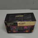 FUNPENY Halloween 360 LED Net Lights, 12ft x 5ft 8 Modes Waterproof Connectable Clear Wire Mesh Lights, Halloween Decorations for Outdoor Garden Party Decor (Purple Orange)