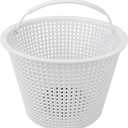 7 inch Pool Skimmer Basket for Inground Pools Compatible with Hayward B-152 Skimmer Basket Pool filter Basket,Replacement for Hayward SPX1082CA, SP1082, SP1083, SP1084, SP1085,with Handle -White