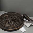 UBP18181-BR 18-Inch Cast Stone Umbrella Base, Made from Rust Free Composite Materials, Bronze Powder Coated Finish