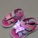 Skechers Girls Jumpsters Sandal-Butterfly Brites (7 Toddler, Pink/Multi)