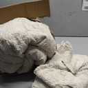 Joiedomi Tufted Queen Comforter Set, 3 Pieces Beige Boho Queen Bedding Set with 1 Plaid Geometric Comforter and 2 Pillow Shams, Checkered Bed in a Bag for All Seasons