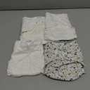 Esembly Cloth Diaper Bundle Set - 3 Organic Cotton Absorbent Inners and 1 Waterproof Outer Diaper Cover - Reusable, Washable, Snap Closure Cloth Diapers - Size 1 (7-17lbs)