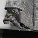 Veehoo Outdoor Elevated Dog Bed Large Sized Dogs, XL Cooling Raised Dog Cots Beds Training Platform Off Ground Hammock with Breathable Mesh, No-Slip Feet, 49"x33", Black Silver