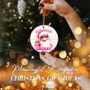 2 x Funny Adult Ornament 2025  White Elephant Gift, Big Nick Energy Ceramic Ornament with Cool Santa Design  Holiday Tree Decoration, Gag Gift & Stocking Stuffer for Adults