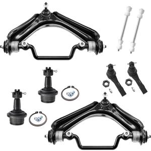 ASTARPRO 8pcs Front Upper Control Arm and Lower Ball Joint Outer Tie Rod End and Sway Bar Link Compatible with 2002-2003 Ford Explorer Mercury Mountaineer