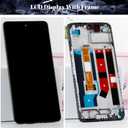 for Oppo A60 LCD Display for Oppo A60 Screen Replacement for Oppo A60 CPH2631 Touch Screen Digitizer Kits Assembly with Frame (Black)