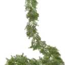 Lvydec Christmas Pine Garland Decoration Clearance, 6ft Christmas Greenery Garland Realistic Cedar Cypress Leaves for Holiday Mantel Fireplace Table Centerpiece (148 Stems)