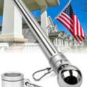 57" One-Piece Flag Pole, Heavy Duty Stainless Steel Flagpole, 2 Thicker Wall, Waterproof & Rust-Resistant, 360 Rotating Anti-Wrap Rings, Fits 1-Inch Brackets(Not Include) for House, Truck, Boat...