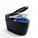 Homary Black Smart Toilet with Built-In Bidet, Auto Open Close, One Piece Bidet Toilet Auto Flush Heated Seat Tankless Toilet LED Display Foot Sensor