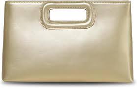 Top Handle Clutch Handbags for Women, Evening Handbag Shoulder Crossbody Purse with Gold Chain