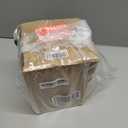 Lucky Bird Green Ribbed Glass Vase - Modern Tall/Short Centerpiece for Flowers, Candles & Decor (H12.0 Inch) (H-11.8 Inch)