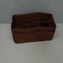 Purse Organizer Insert Felt Bag Organizer Handbag Organizer Insert Bag In Bag Organizer for Tote Purse Bag 14 Pockets Brown X-Large