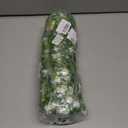 Artificial Hanging Flowers Outdoor UV Resistant Fake Plastic Plants Indoor Outside Garden Porch Window Box Home Wedding Farmhouse Festive Shrub Decor (White, 6 Bundles)