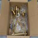 Sputnik Chandeliers Dining Room Light Fixture (10-Light, 33-Inch), Modern Gold Chandelier, Height Adjustable Mid Century Modern Chandeliers for Bedroom Kitchen Entryway