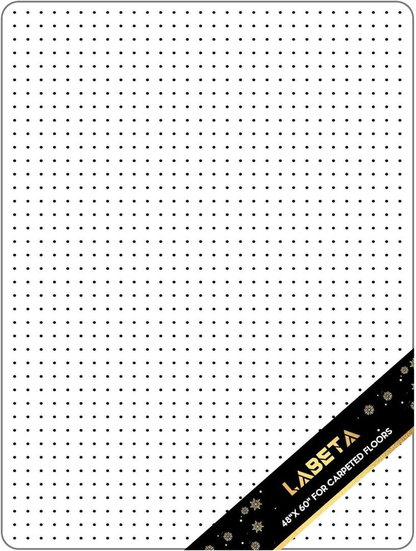 Office Chair Mat for Carpet Floor, 48"X60" Chair Mat, Slip Resistant Heavy Duty Under Desk Protector Carpeted Floors Mats, Office Low Pile Carpets and Rolling Computer Mats with Studs for Home