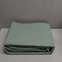 Bedsure 100% Washed Cotton Duvet Cover Queen Size - Iceberg Green Minimalist Cotton Duvet Cover Linen Like for All Seasons - GentleSoft Plain Simple Bedding (Iceberg Green, Queen, 90"x90")