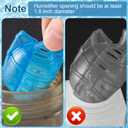 6 Pack Humidifier Cleaning Fish, Humidifier Tank Cleaner, Universal Humidifier Cleaning Balls for Purifiering Water Prevents Mineral Build-Up Softening Hard Water- Purple & Blue & Yellow