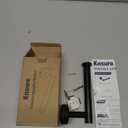 Kitsure Toilet Paper Holder Wall Mount - Sturdy Round Matte Black Toilet Paper Holder for Mega Roll, Premium 304 Stainless Steel Toilet Paper Roll Holder for Bathroom, Washroom, Black