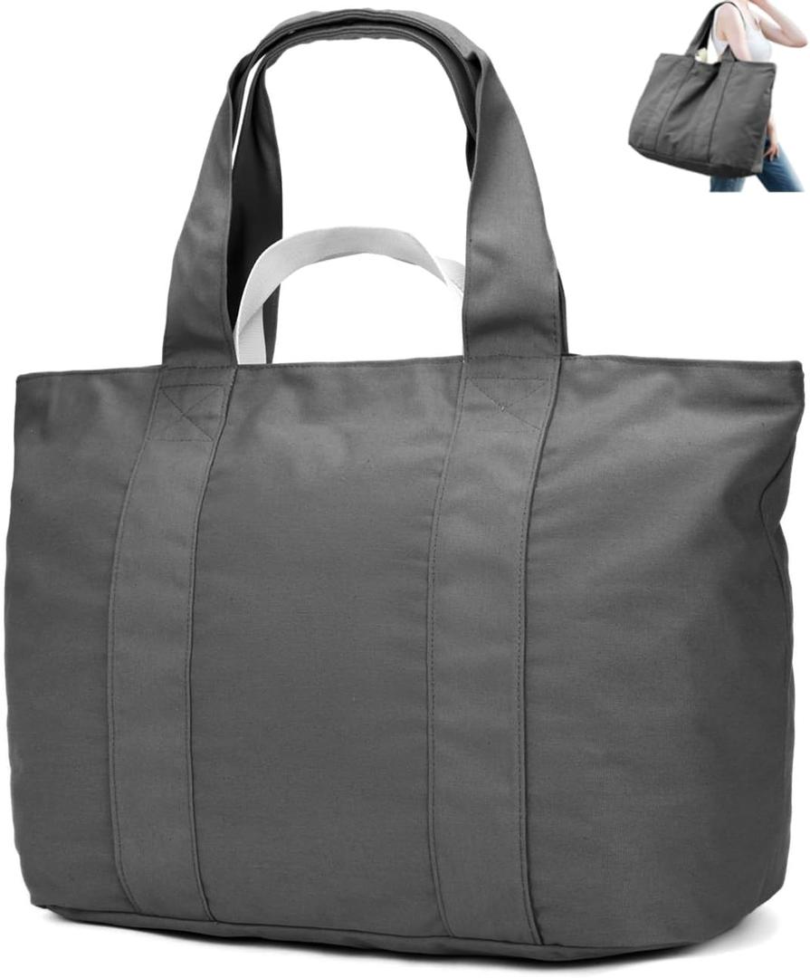 22'' 50L Large Canvas Bag, Extra Large Tote Bag for Women, Overnight Bags for Travel