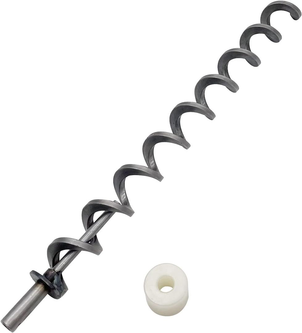 17 Inches Direct Igniter Auger Shaft Screw Push Rod/Shaft and Auger Motor Bushing Kit, Replacement for Most Traeger Pellet Grills Augers