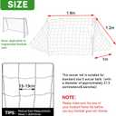Soccer Nets, Kids Soccer Net for Replacement Soccer Goal Net Fit 6' X 4'