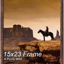 A PLUS MAX 15x23 Picture Frame Brown Light Weight Wall Mount