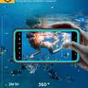 Lanhiem for Samsung A54 5G Case, Galaxy A54 5G Case, IP68 Waterproof Dustproof Cover with Screen Protector, Heavy Duty Full Body Protective Phone Case for Samsung Galaxy A54, Blue/Clear