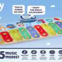 Bluey Toy Piano Play Mat with Music and Sound Effects, Toddler Toy for Ages 3 and Up, Large Play Mat