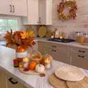 Lineshading 4 Pcs 12" Round Woven Mats for Centerpiece Fall Table Decor, 11.81 x 1.97 inches