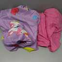 EVERYDAY KIDS 2 Pack Fitted Girls Crib Sheet, 100% Soft Breathable Microfiber, Baby Sheet, Fits Standard Size Crib Mattress 28in x 52in, Nursery Sheet - Unicorns/Hot Pink