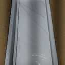 RICHER HOUSE 8 Set Floating Wall Mounted Shelves, Nursery Hanging Book Shelves with Lip for Storage, White Display Picture Ledge Shelf for Bedroom Bathroom Kitchen Living Room Wall Decor, Modern White (8pcs*15.70in)