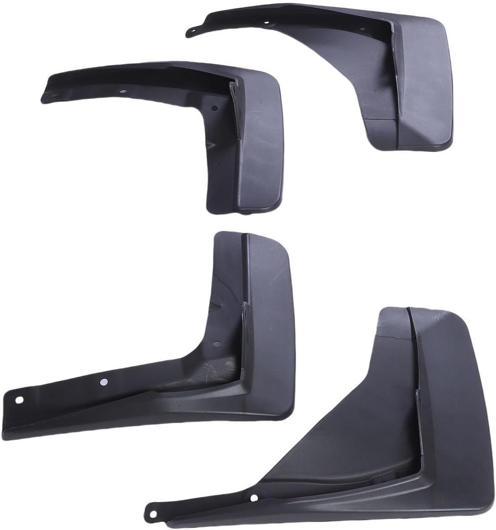 Matybobe Car Mud Flap Set Black ABS Vehicle Front and Rear Mud Splash Guards with Accessories