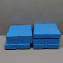 PAULINN RV Leveling Blocks 12 Pack, Heavy Duty Camper Leveling Blocks with 2 Velcro Straps, Interlocking Sturdy RV Blocks for Single & Dual Wheels, Stackable Jack Blocks, Customizable Height, Blue