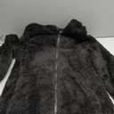 ReachMe Womens Fleece Zip Up Jacket with Pockets Oversized Long Sherpa Hoodie Fuzzy Jackets Warm Teddy Coat (Medium, 01 Black)