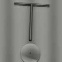 Healifty Stainless Towel Stand with Weighted Base No Drill Towel Holder for Bathroom and Kitchen Countertop Compact Vertical Design for Easy Movement and Stable Placement