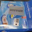 FindUWill XL Inflatable Pool Floats for Adult - Fabric Covered Pool Lounge Chairs with Cooling Mesh, 350lb Capacity, Heavy Duty Pool Float Sofa for Lake, Beach Floaties (02-Flamingo)