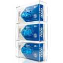Nelspen Glove Box Holder Dispenser Acrylic Triple Compartment Side Loaded Clear Rack Storage Organizer for Medical, Latex, Rubber, Nitrile, Exam, Disposable Glove Boxes Holder Standing or Wall Mount