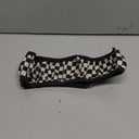 Black and White Checkered Steering Wheel Cover Rubber Anti-Slip 14.5-15 Inch Universal Steering Wheel Cover with 2 Pieces Car Coasters Suitable for Men Women (one size)