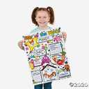 Fun Express All About Me Posters Elementary Set of 30 - Star Student of the Week Classroom Posters for Preschool, Kindergarten & Elementary School | 17x22 Educational Decorations for Teachers