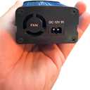 Modified sine wave power inverter 150 watt rated power and 300 watt surge power with 2 USB port output. (Blue)