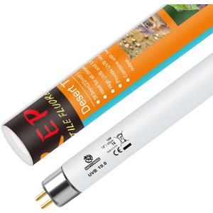 T8 UVB Reptile Light 15W 10.0,UVA UVB Light Bulb for Reptiles,Reptile UVB Lamp Tube for Bearded Dragon
