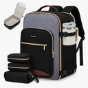 LOVEVOOK 40L Travel Backpack for Women & Men, Large Carry on Backpack for Airplanes with 3 Packing Cubes, TSA Personal Item Travel Bag fits 17" Laptop, Waterproof Weekender Essentials Airline Approved
